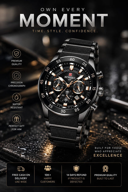 REWARD VIP Sports Chronograph Luxury Watch for Men