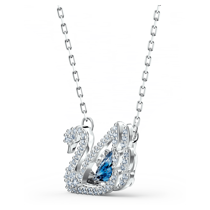 Blue Swan Necklace | Elegant Crystal Swan Pendant for Women 🦢💙