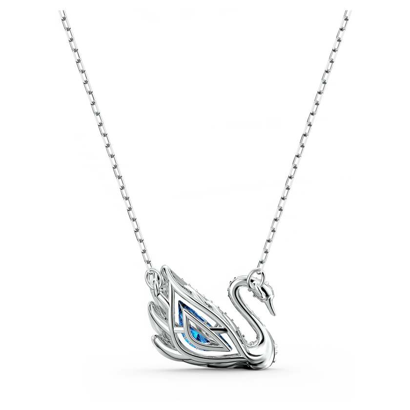 Blue Swan Necklace | Elegant Crystal Swan Pendant for Women 🦢💙