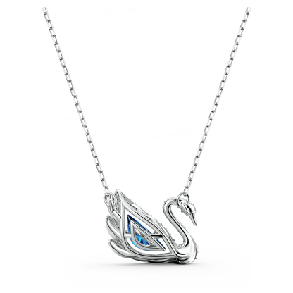 Blue Swan Necklace | Elegant Crystal Swan Pendant for Women 🦢💙