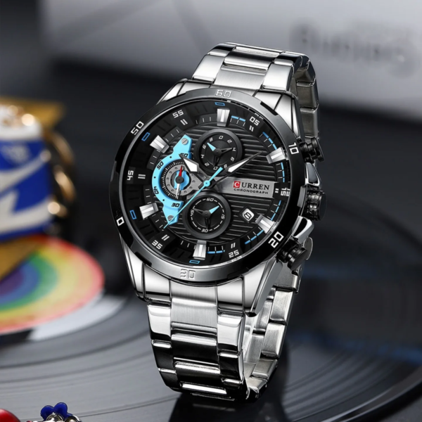 Curren Silver Watch-For Men