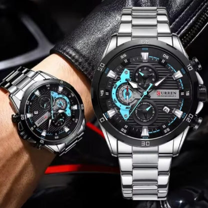 Curren Silver Watch-For Men