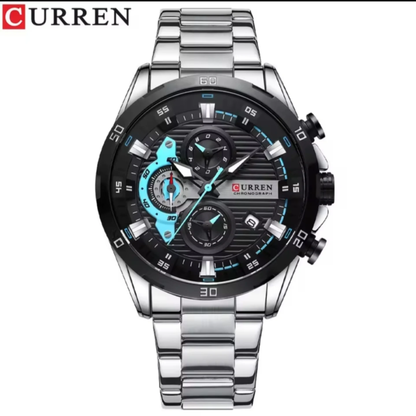 Curren Silver Watch-For Men