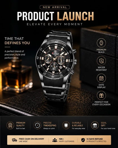 REWARD VIP Sports Chronograph Luxury Watch for Men