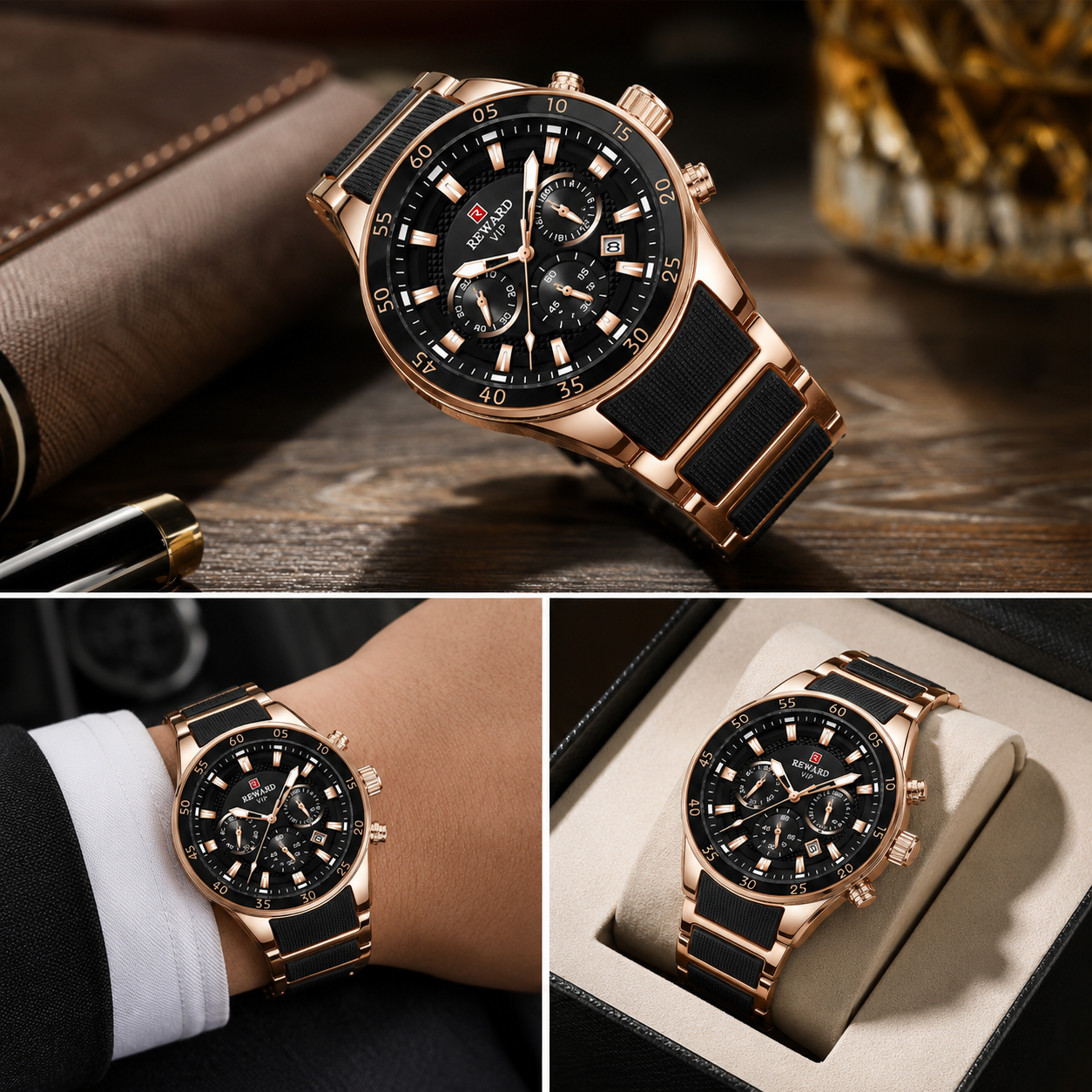 REWARD VIP Sports Chronograph Luxury Watch for Men