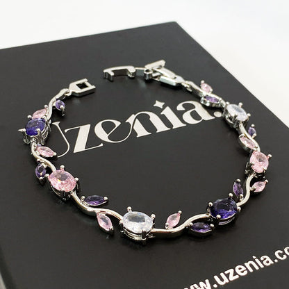 Floréve | Floral Crystal Bracelet | Uzenia