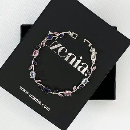 Floréve | Floral Crystal Bracelet | Uzenia