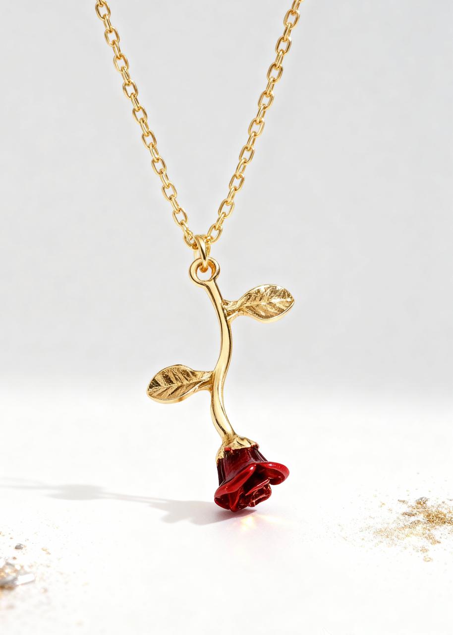 Premium Flower Pendants Gift Box "Falling Rose & Sunflower"