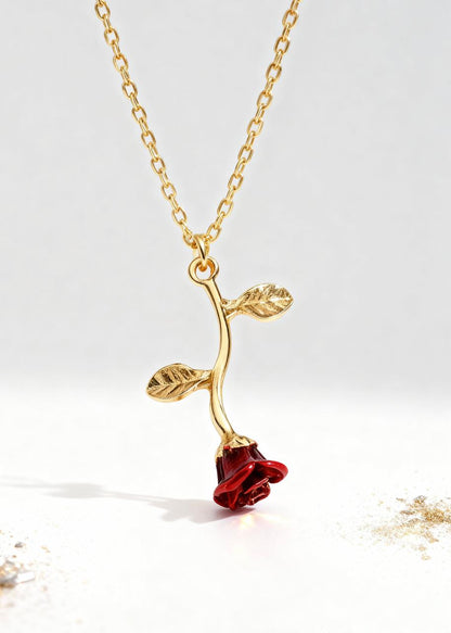 Premium Flower Pendants Gift Box "Falling Rose & Sunflower"