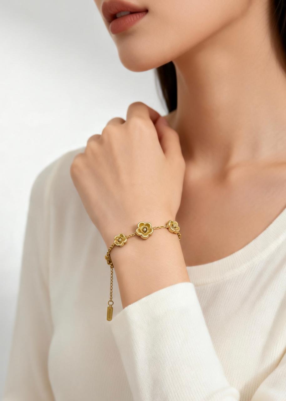 Bloom Rose Bracelet "Adjustable"