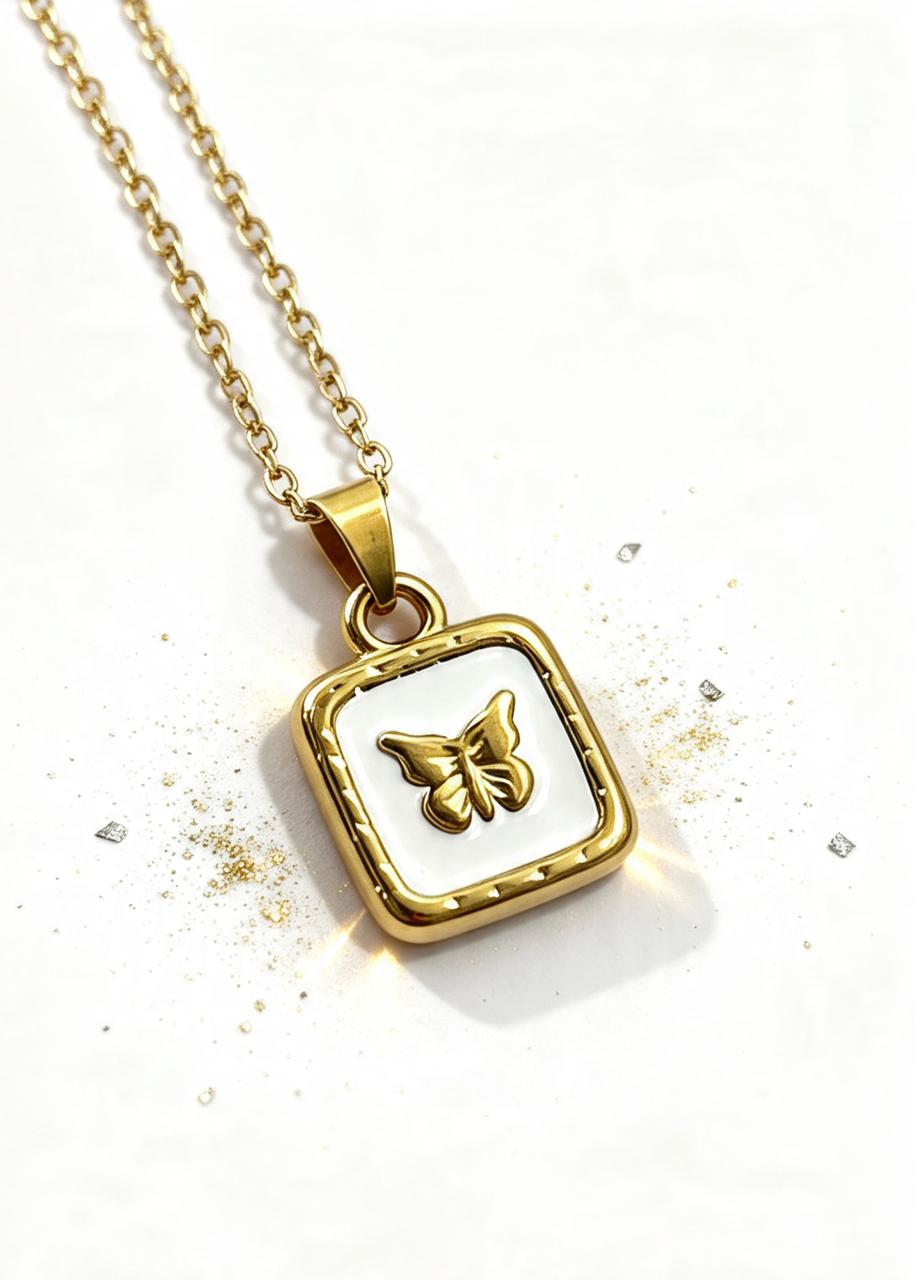 Butterfly Pendant "Adjustable Chain"