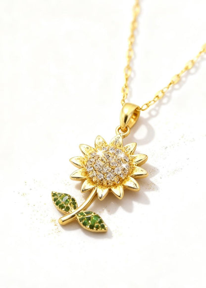 Premium Flower Pendants Gift Box "Falling Rose & Sunflower"